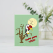 Halloween Buzzard Rezept Card Postkarte (Stehend Vorderseite)