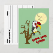 Halloween Buzzard Rezept Card Postkarte (Vorne/Hinten)