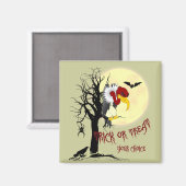 Halloween Buzzard Trick oder Treat Magnet (Vorderseite/Rückseite)