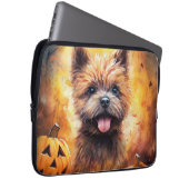 Halloween Cairn Terrier mit Pumpkins Beängstigend Laptopschutzhülle (Vorne Rechts)