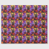 Halloween Cairn Terrier Vampire Pumpkins Beängstig Geschenkpapier (Flach)