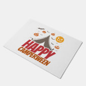 Halloween Camper Camping Außenbereich Fußmatte (Schrägansicht)