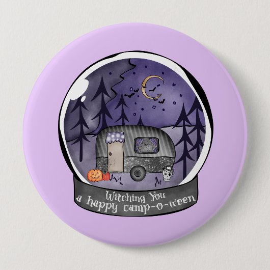 Halloween Camper im Snowball Button (Vorderseite)