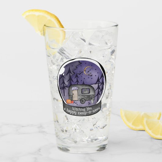 Halloween Camper im Snowball Glas (Vorderseite Ice)