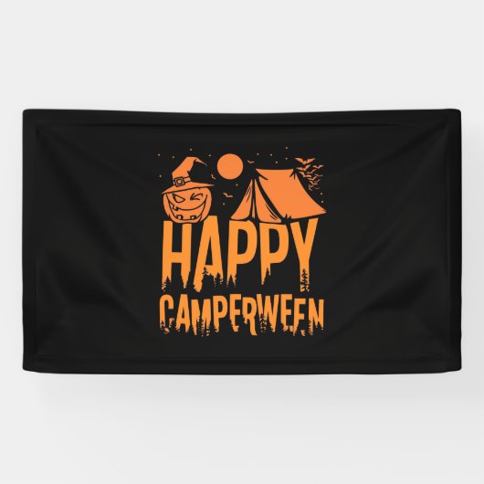 Halloween Camper Nature Banner (Horizontal)