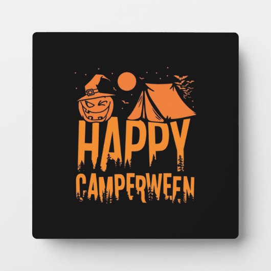 Halloween Camper Nature Fotoplatte (Vorderseite)