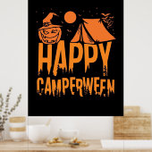 Halloween Camper Nature Poster (Küche)