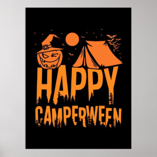 Halloween Camper Nature Poster