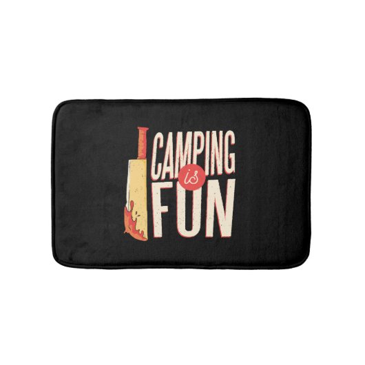 Halloween-Camping Badematte (Vorderseite)