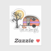 Halloween-Camping | Du bist schwach Aufkleber (Blatt)