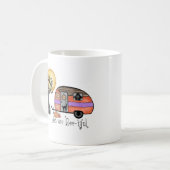 Halloween-Camping | Du bist schwach Kaffeetasse (Vorderseite Links)