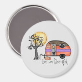 Halloween-Camping | Du bist schwach Magnet (Vorderseite/Rückseite)