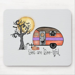 Halloween-Camping   Du bist schwach Mousepad