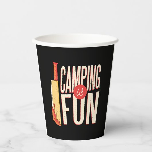 Halloween-Camping Pappbecher (Vorderseite)