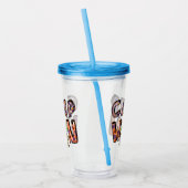 Halloween-Camping | Wortpuffer Acryltrinkbecher (Links)