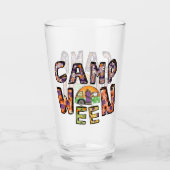 Halloween-Camping | Wortpuffer Glas (Vorderseite)