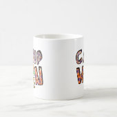 Halloween-Camping | Wortpuffer Kaffeetasse (Mittel)