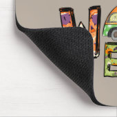 Halloween-Camping | Wortpuffer Mousepad (Ecke)