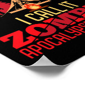 Halloween Camping Zombie Apokalypse Training Spaß Poster (Ecke)