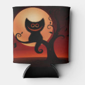 Halloween Can Cooler/Black Cat Dosenkühler (Vorderseite)
