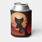Halloween Can Cooler/Black Cat Dosenkühler (Kanne Rückseite)