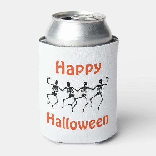 Halloween Can Cooler/Dancing Skelette Dosenkühler (Kanne Vorderseite)