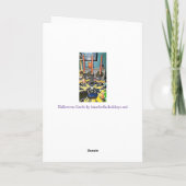 Halloween Candelabra und Skull Halloween Card Karte (Rückseite)