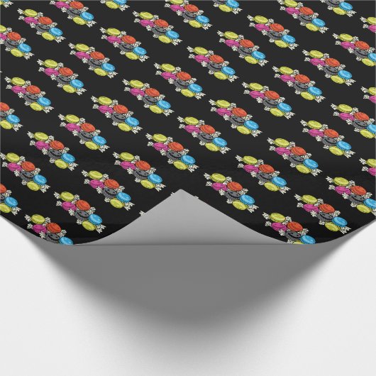Halloween Candies Geschenkpapier (Ecke)