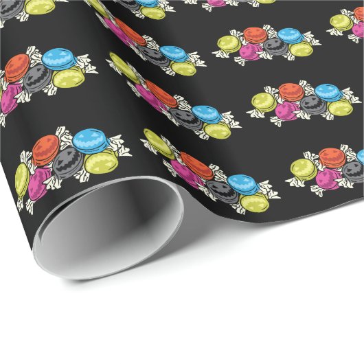 Halloween Candies Geschenkpapier (Rolleneckpunkt)