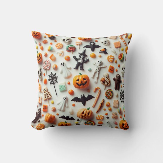 Halloween Candies Kissen (Vorderseite)