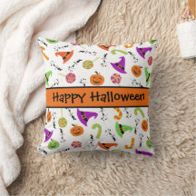 Halloween Candies Pumpkins Hexenhats Pattern