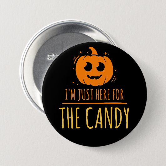 Halloween Candy, 15 mm Round Button (Vorne & Hinten)