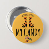 Halloween Candy 3 Inch Round Button (Vorne & Hinten)