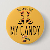 Halloween Candy 3 Inch Round Button (Vorderseite)