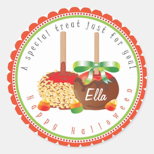 Halloween Candy Apple Stickers Favoriten (Vorderseite)