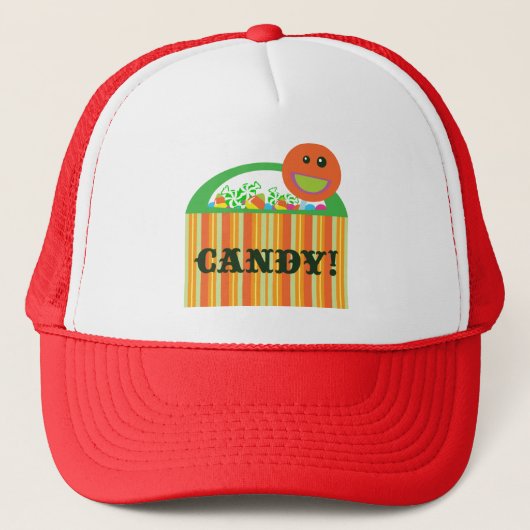 Halloween Candy Bag Truckerkappe (Vorderseite)