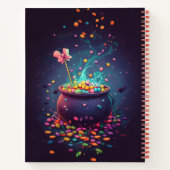 Halloween Candy Cauldron Notizblock (Rückseite)