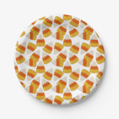 Halloween Candy Corn 7" Pappteller (Vorderseite)