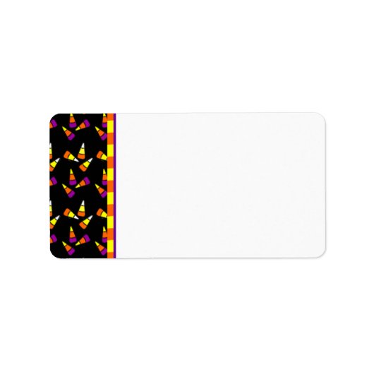 Halloween Candy Corn Address Labels Adressaufkleber (Vorne)