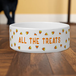 Halloween Candy Corn Alle Leckereien Haustier Dog  Napf