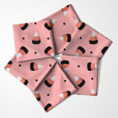Halloween Candy Corn auf rosa Muster Stoff