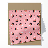 Halloween Candy Corn auf rosa Muster Stoff