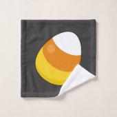 Halloween Candy Corn Badhandtuch Set (Waschlappen)