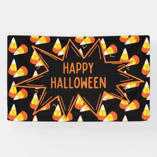 Halloween Candy Corn Banner (Horizontal)