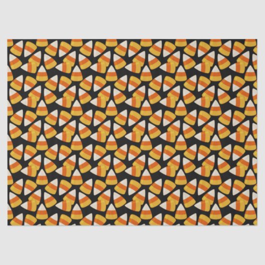 Halloween Candy Corn Black Seidenpapier (Vorderseite)