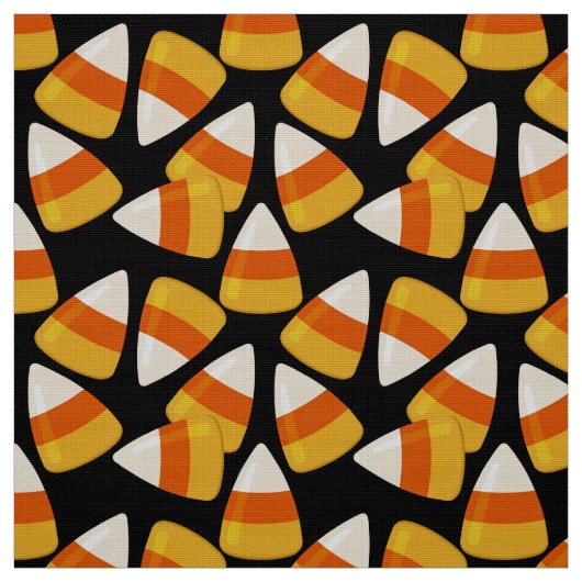 Halloween Candy Corn Black Stoff (Muster)