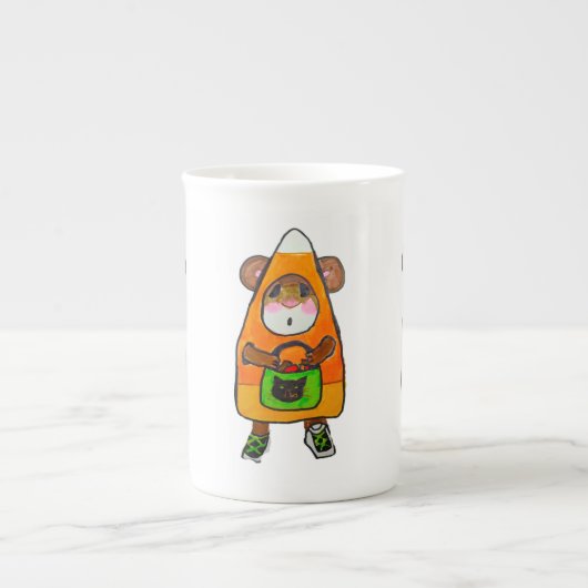 HALLOWEEN CANDY CORN COSTUME MOUSE  PORZELLANTASSE (Vorderseite)