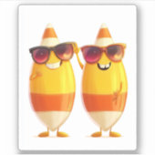 Halloween Candy Corn Crew Aufkleber (Vorderseite)