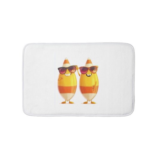 Halloween Candy Corn Crew Badematte (Vorderseite)