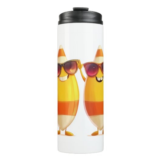 Halloween Candy Corn Crew Thermosbecher (Vorderseite)